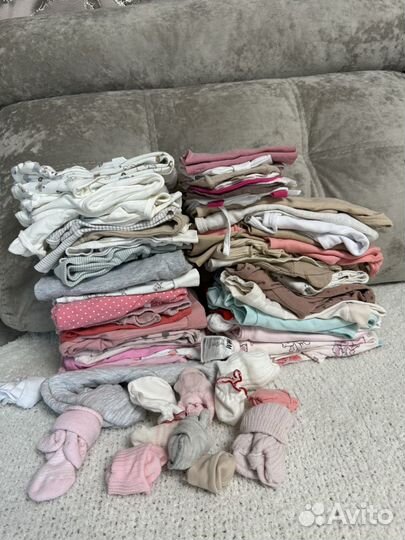 Детские вещи пакетом на девочку 50-62