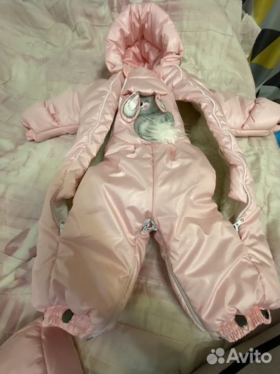 Зимний комбинезон для девочки 68 р