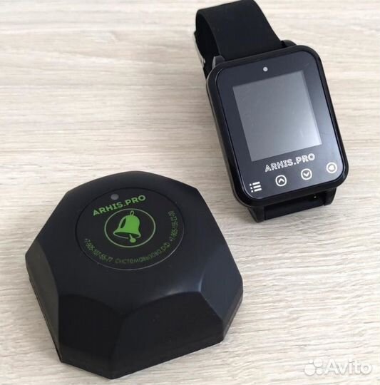 Кнопка вызова официанта в комплекте с часами Элит