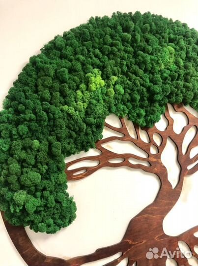 Дерево со мхом 90 см