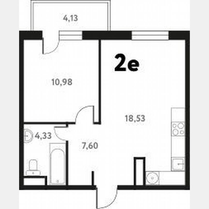 1-к. квартира, 39,6 м², 10/17 эт.