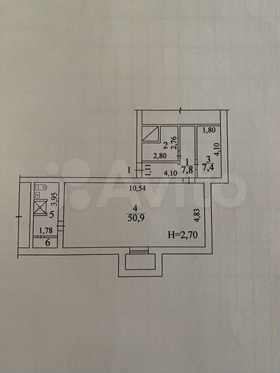 Свободного назначения, 80 м²