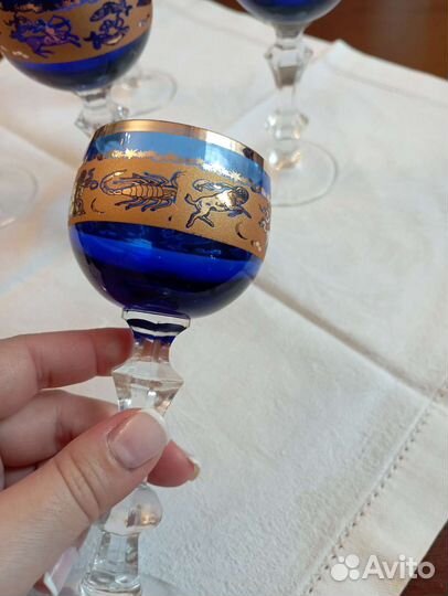Рюмки цветной хрусталь СССР