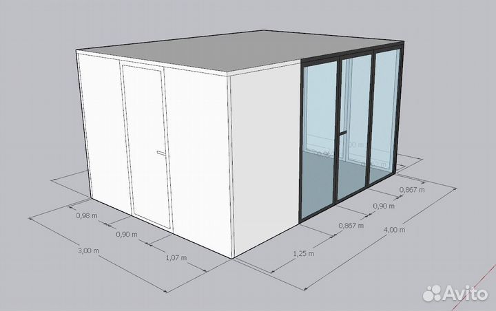 Витрина холодильная цветочная