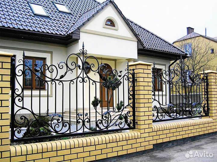 Кованные заборы \ Калитки 3Д под заказ 1м