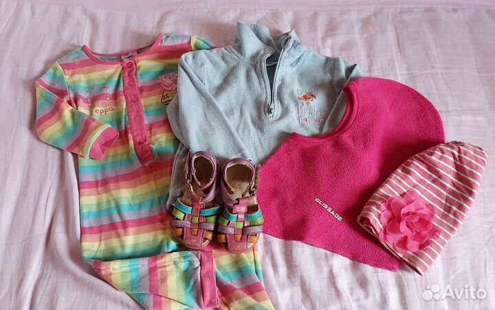Одежда для девочки 1-1,5, босоножки 20 р
