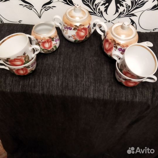 Фарфоровая посуда СССР сервиз чайный