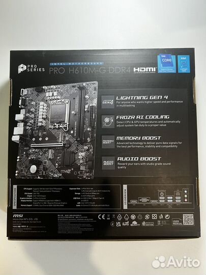 Материнская плата H610M-G DDR4 (новая)