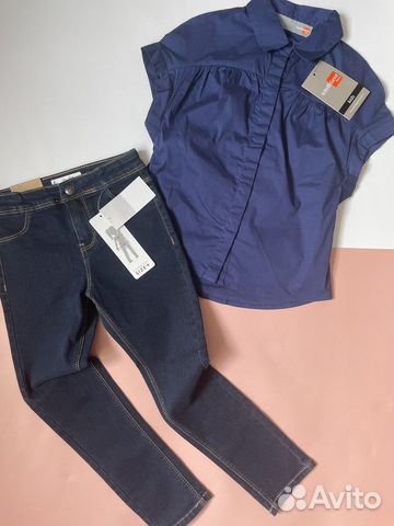 Джинсы для девочки 116 см