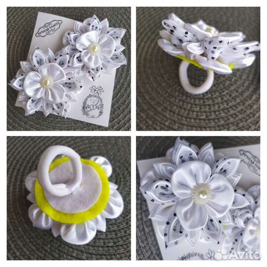 Резинки для волос (канзаши)