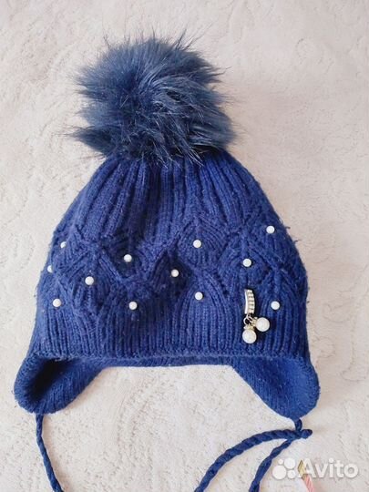 Шапка зимняя для девочки 48-52