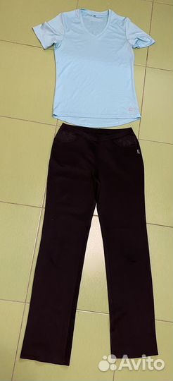 Футболка и спортивные штаны для фитнеса 46-48