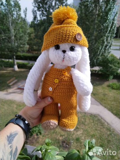 Мягкая игрушка заяц