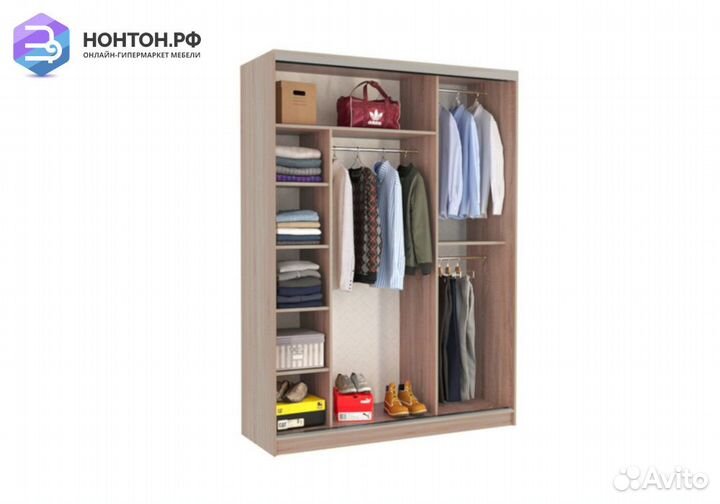 Шкаф-купе Бассо 9-600 87 дуб млечный