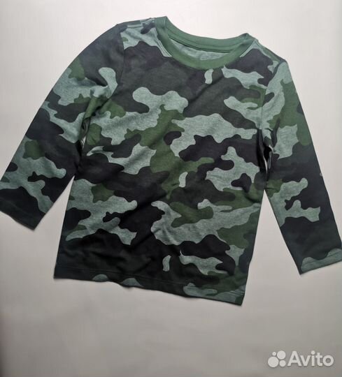 Лонгслив камуфляж для мальчика новый
