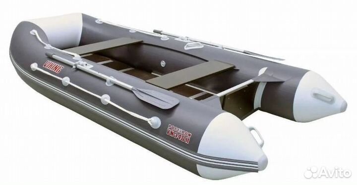 Лодка пвх Посейдон Викинг-320 Н серый/белый