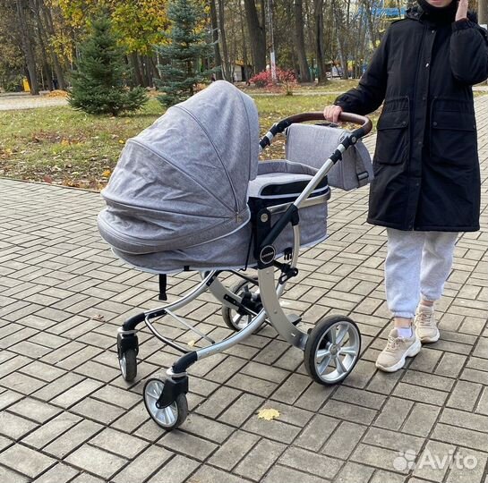 Детская коляска трансформер для новорожденных 2в1