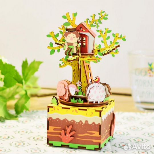 Музыкальная шкатулка конструктор Дом на дереве