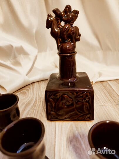 Набор рюмок. Керамика. Новый. Винтаж. Якутия