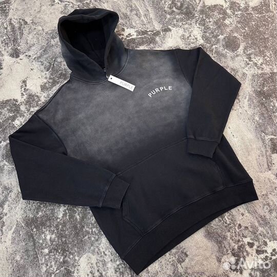 Худи purple brand черное