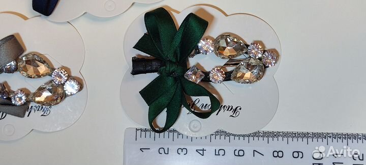 Зажим для волос со стразами