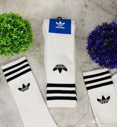 Носки Adidas Solid белые оригинал