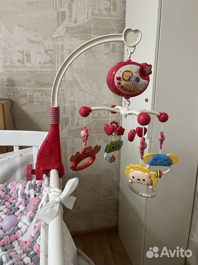 Мобиль детский в кроватку, музыкальный