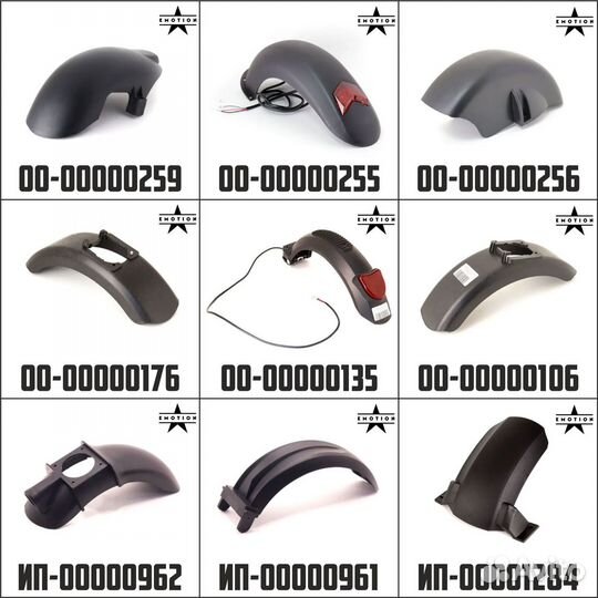 Крыло переднее, заднее для электросамоката