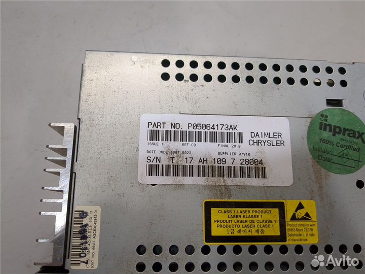 Магнитола Dodge Charger, 2007