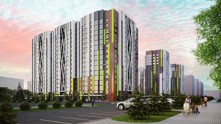 3-к. квартира, 69,5 м², 13/16 эт.