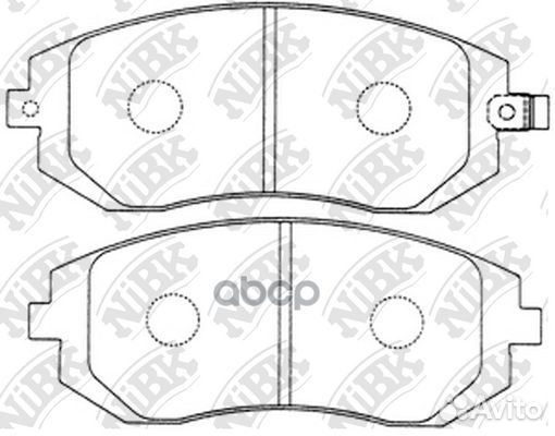 Колодки тормозные дисковые перед subaru FOR