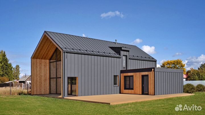 Кликфальц Grand Line 0,5 PurLite Matt с пленкой на замках RAL 7024 мокрый асфальт