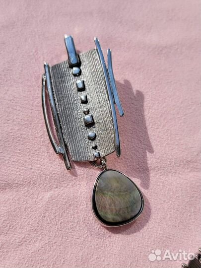 Кулон серьги с перламутром Италия