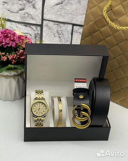 Часы и ремень в Подарок девушке на праздник