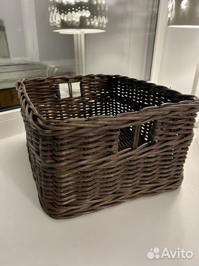 Плетеная корзина икея габбиг