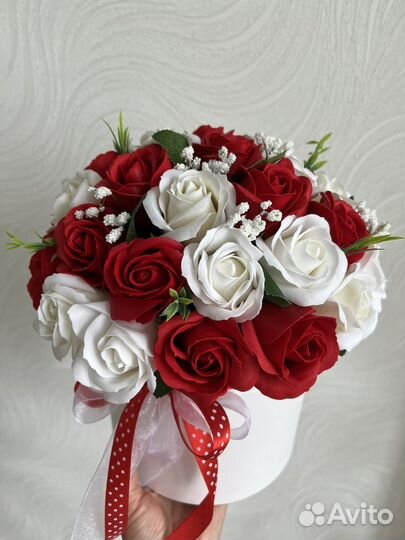 Букет из мыльных роз