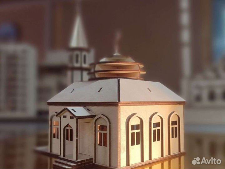 3D конструктор мечеть из дерева