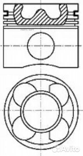 Nural 87-114400-40 Поршень двигателя
