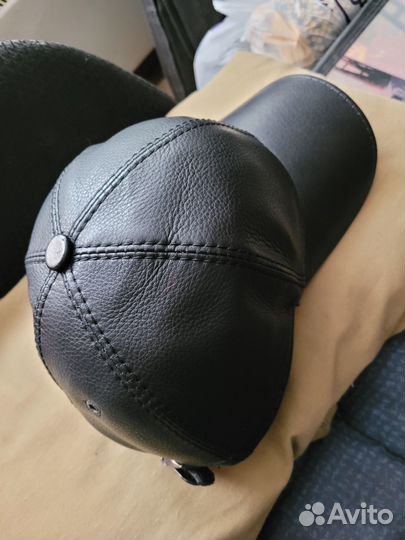 Мужские кожаные бейсболки