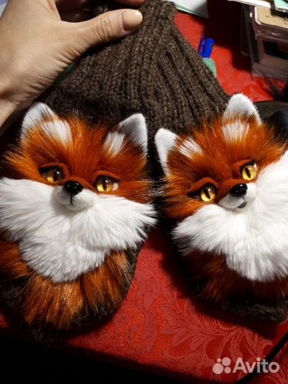 Варежки с лисичками