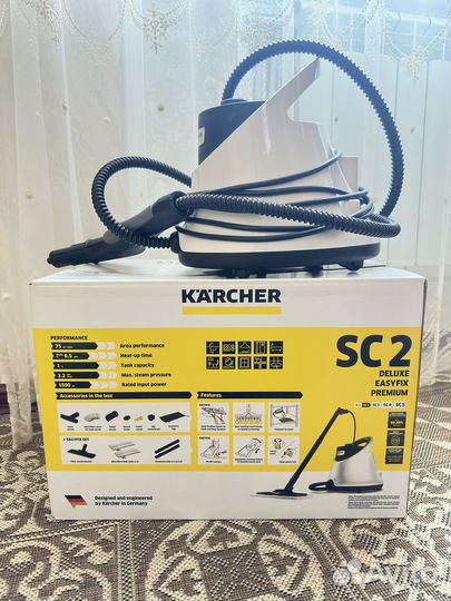 Пароочиститель karcher sc 2 deluxe easyfix