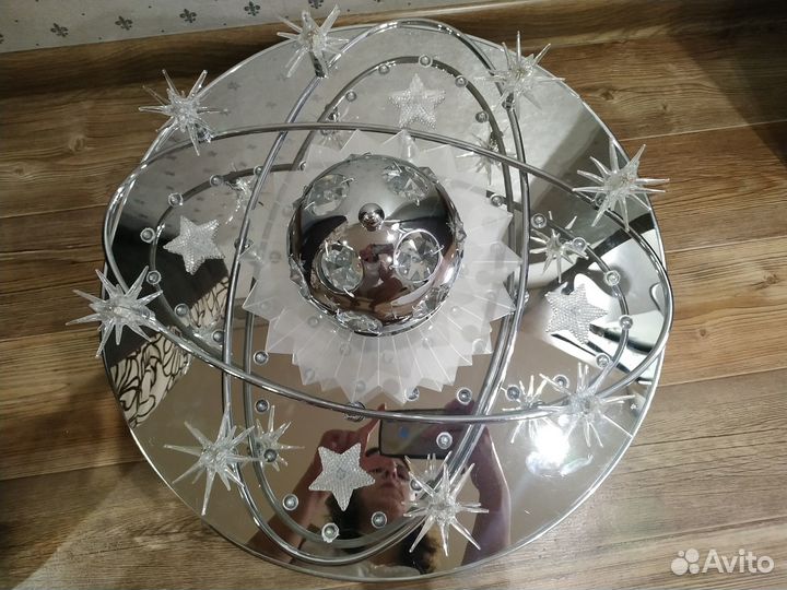 Люстра потолочная светодиодная с пультом