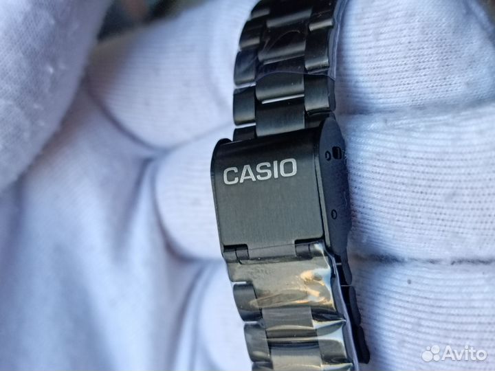 Часы Casio Quartz Черные + Коробка для часов