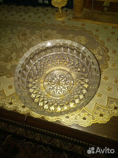 Салатница хрусталь СССР