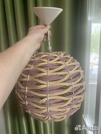 Люстра с абажуром бу