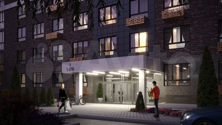 2-к. квартира, 77,6 м², 7/25 эт.