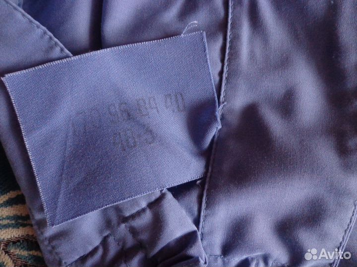 Рубашка форменная, мужская, длинный рукав, голубая