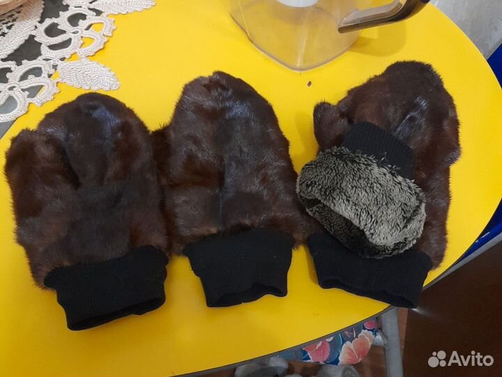 Норковые варежки