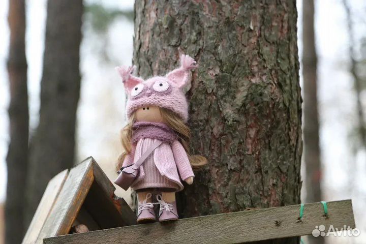 Интерьерная текстильная кукла