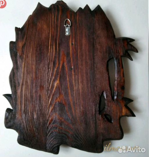 Резное деревянное панно-ключница Индийский Слон